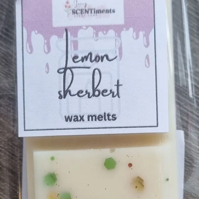 Lemon sherbert Wax melt snap bars x6