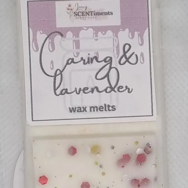 Caring Freshness & Lavender Pearls Wax melt snap bars x6