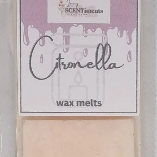 Citronella Wax melt snap bars x6