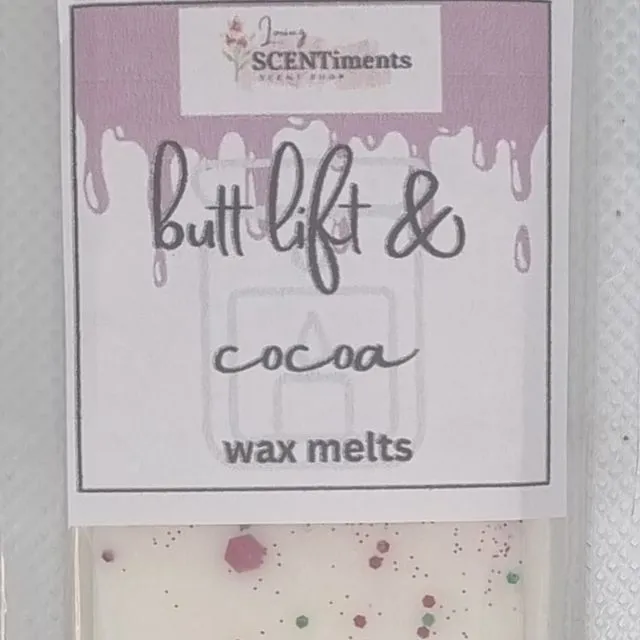 Butt Lift & Cocoa Wax melt snap bars x6