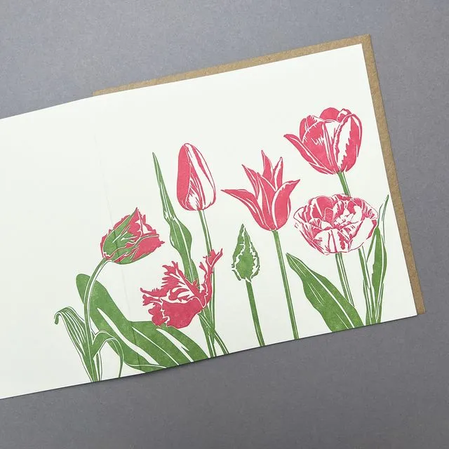 Pink Tulips Card