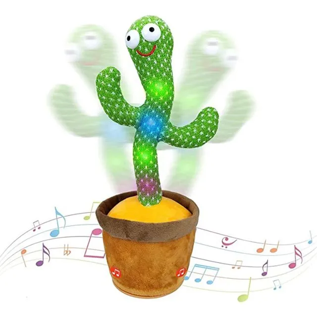 Singing Recording Mimic Repeating What You Say Toy with 120 English Songs Electronic Light Up Plush Give Kids Gifts