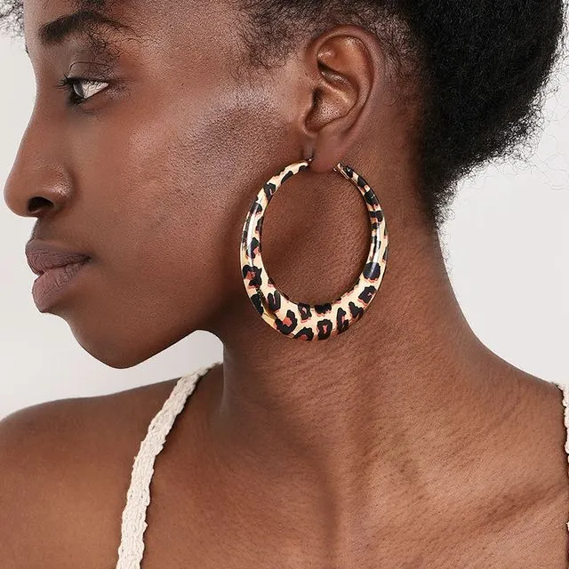 Leopard Print Earrings For Girls
