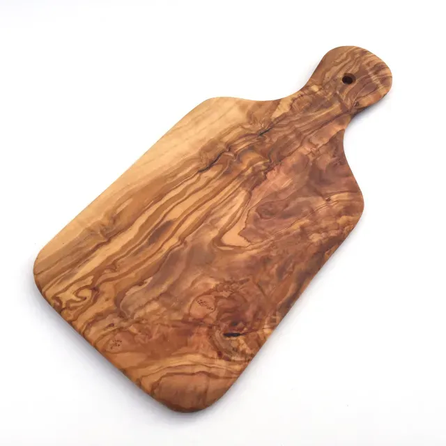 Cutting Board with Handle 29 cm Extra Thin made of Olive Wood