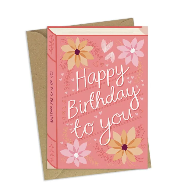 Happy Birthday To You – Luxury Book Birthday Greeting Card