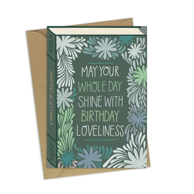 Birthday Loveliness – Luxury Book Birthday Greeting Card