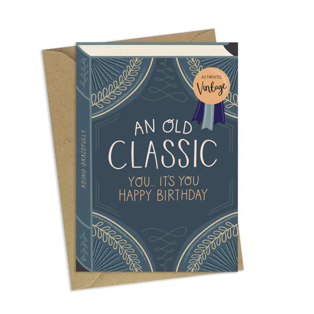 An Old Classic – Luxury Book Birthday Greeting Card