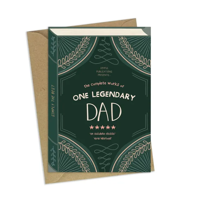 One Legendary Dad – Luxury Book Father's Day Greeting