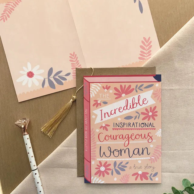 Inspirational woman – Luxury Book Greeting Card
