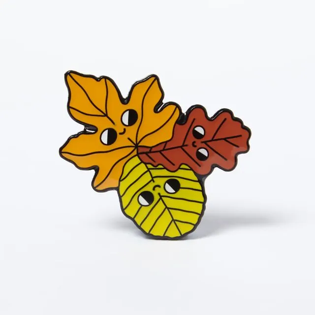 Enamel Pin Badge - Leaves
