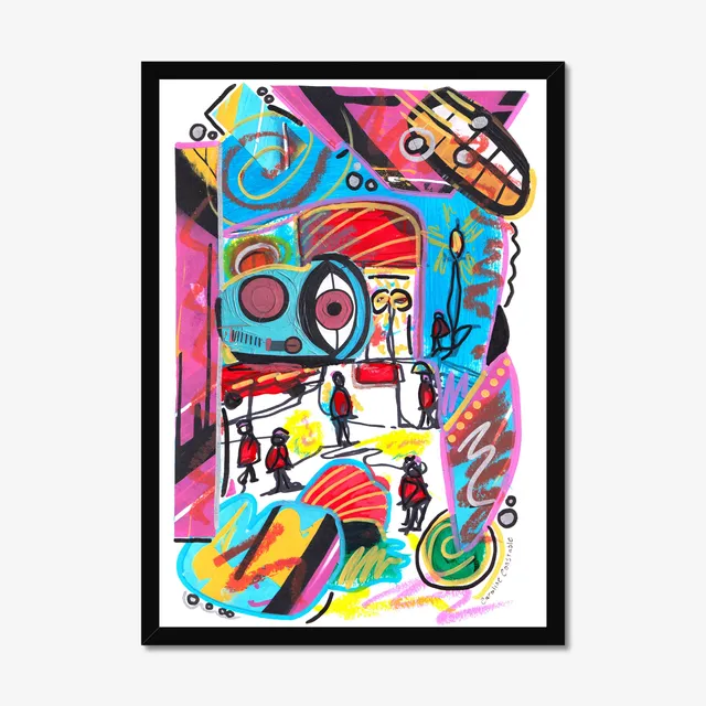 Testing Testing 123 - Part 3 - Abstract Art Print A4