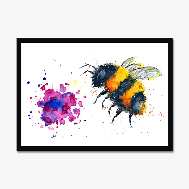 Bumble Bee Art Print A4