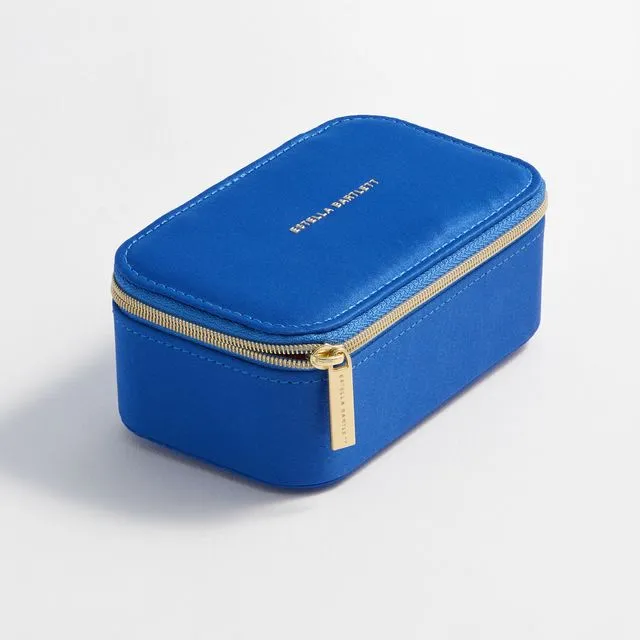 Mini Jewellery Box - Contrast Satin Bright Blue