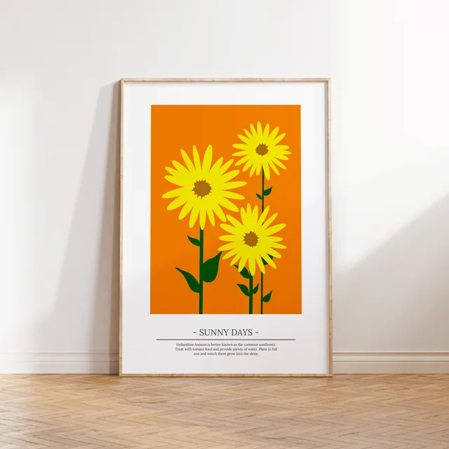 Sunny Days' Flower Print