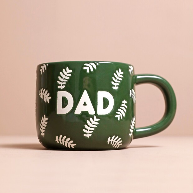 69037 - Ceramic Green Leafy Dad Mug