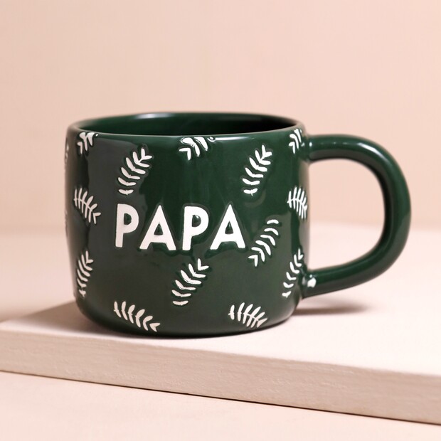 70042 - Ceramic Green Leafy Papa Mug