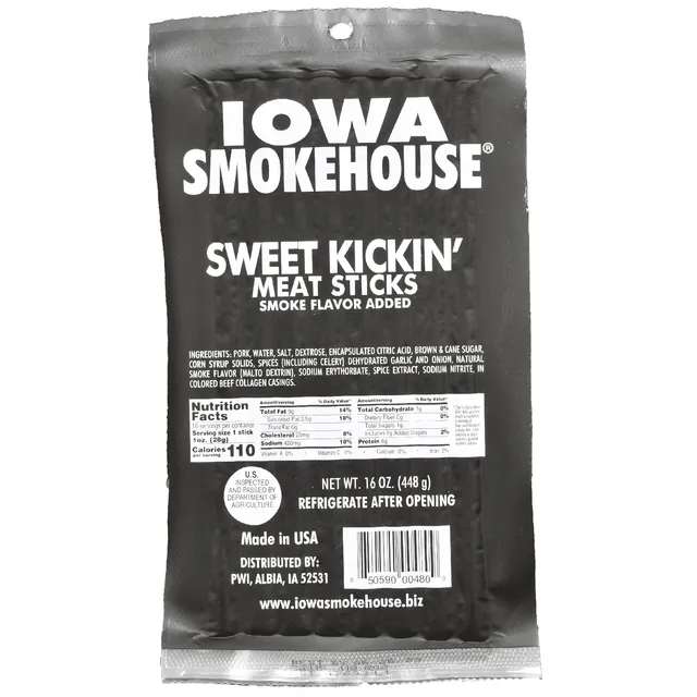 16 oz Meat Sticks Sweet Kickin (10/case)