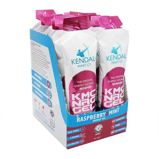 KMC Energy Gel (Vegan): Raspberry &amp; Mint Flavoured (70g)