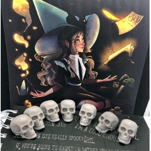 Library of forbidden knowledge skull wax melts