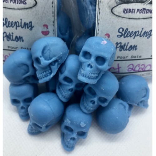 Sleeping Potion skull wax melts