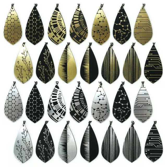 Acrylic Earrings - Statement / Wholesale Bundle // Gem Point Design Series