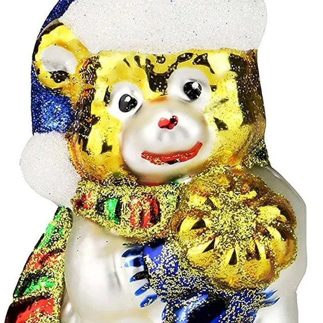 Glass Christmas Ornament - Bear