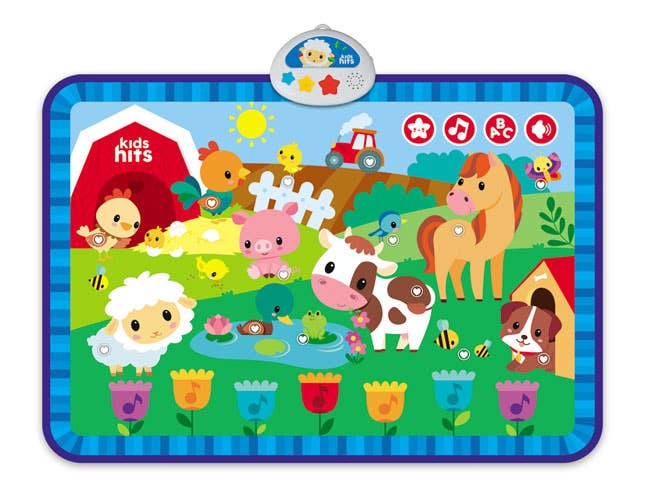 Kids Hits Educational Baby Light and Sound Mat Toy Noisy farm