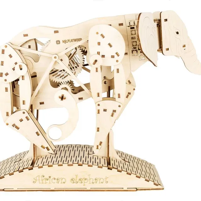 Mechanical Wooden Model - Elephant