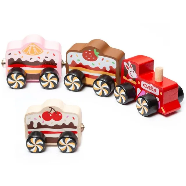 Wooden toy - train "Cakes"