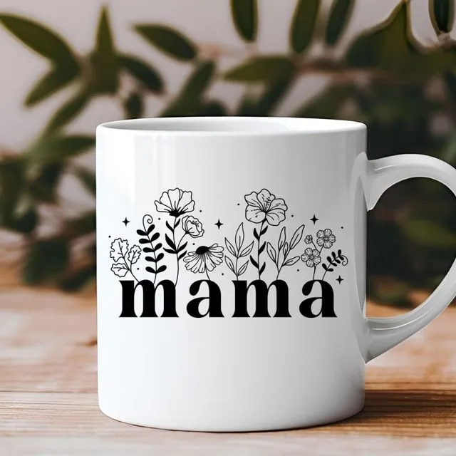 Mama Wildflowers Mother's Day 11 oz Coffee Mug