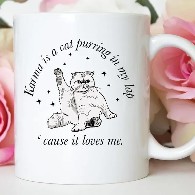 Karma Is A Cat Taylor Inspired 11 oz Coffee Mug