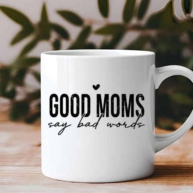 Good Moms Say Bad Words Retro Mother's Day 11 oz Coffee Mug