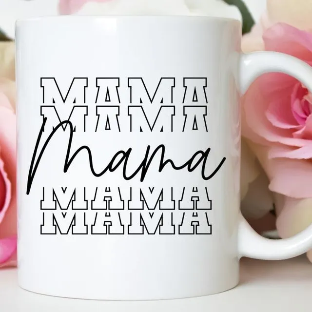 Mama Stacked Mother's Day 11 oz Coffee Mug