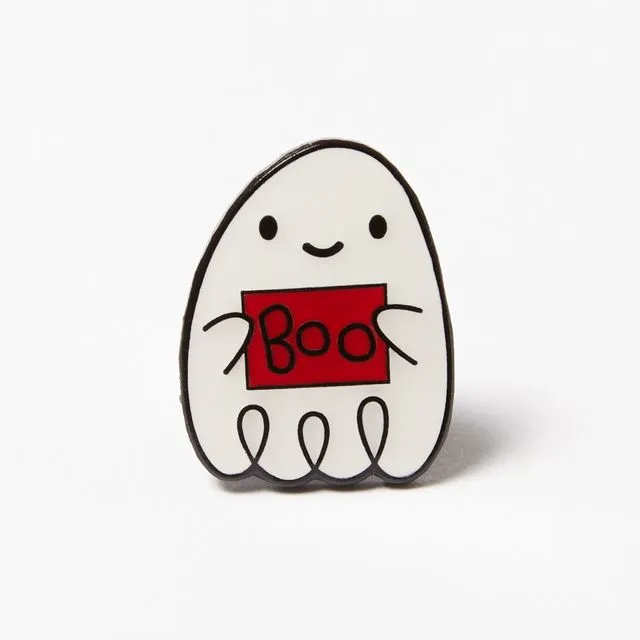 Enamel Pin Badge - Boo! A Ghost