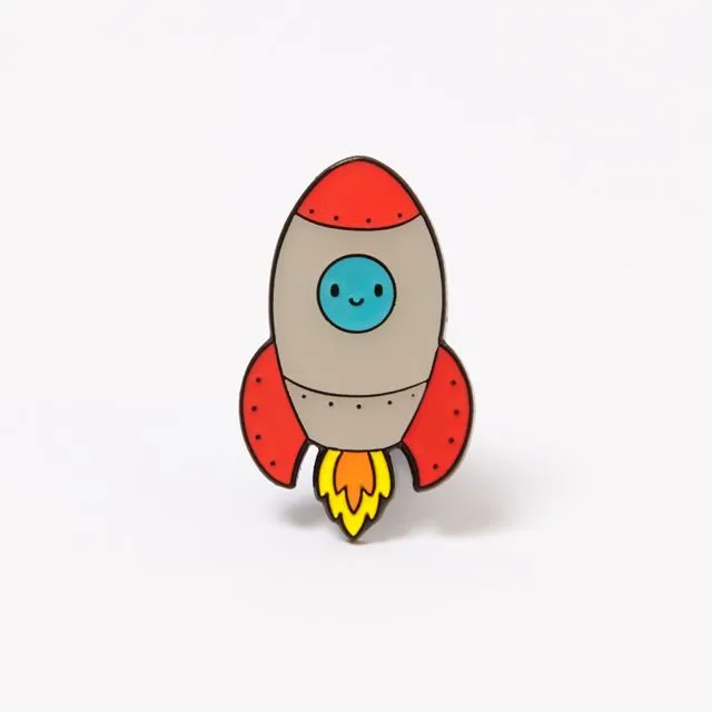 Enamel Pin Badge - Rocket
