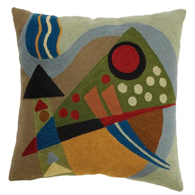 Zaida Kandinsky Deep Abstraction Cushion Pillow cover 18”