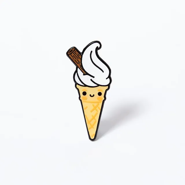 Enamel Pin Badge - Ice Cream Cone