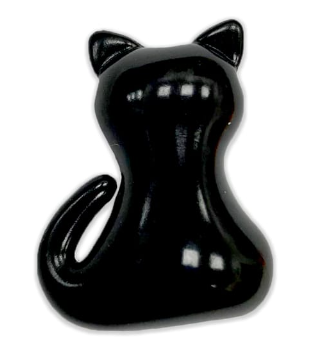 200 Strawberry Scented Cat Shaped Bath Pearls (Black)