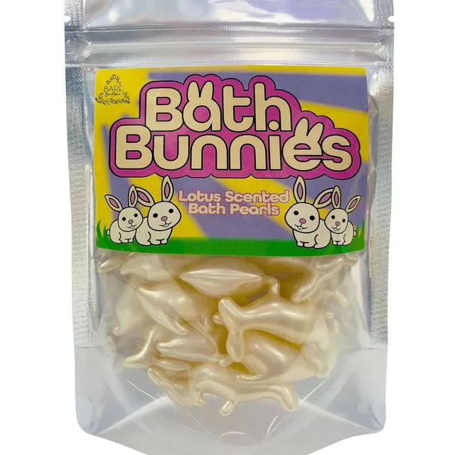 Bath Bunnies - 15 Rabbit Shaped Bath Pearls - Lotus
