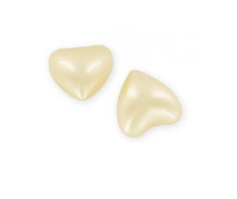 200 White Pearly Vanilla Heart Bath Pearls