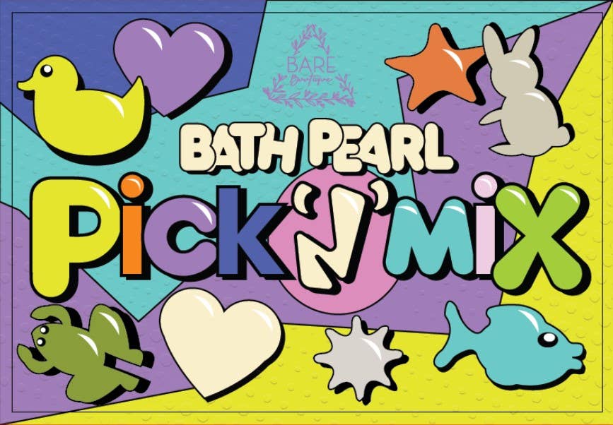Bath Pearls Pick 'n' Mix Stickers Only. 85 x 55mm.