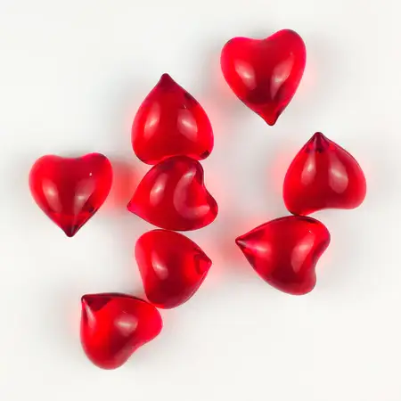 BATH PEARLS - 200 X Cherry Hearts