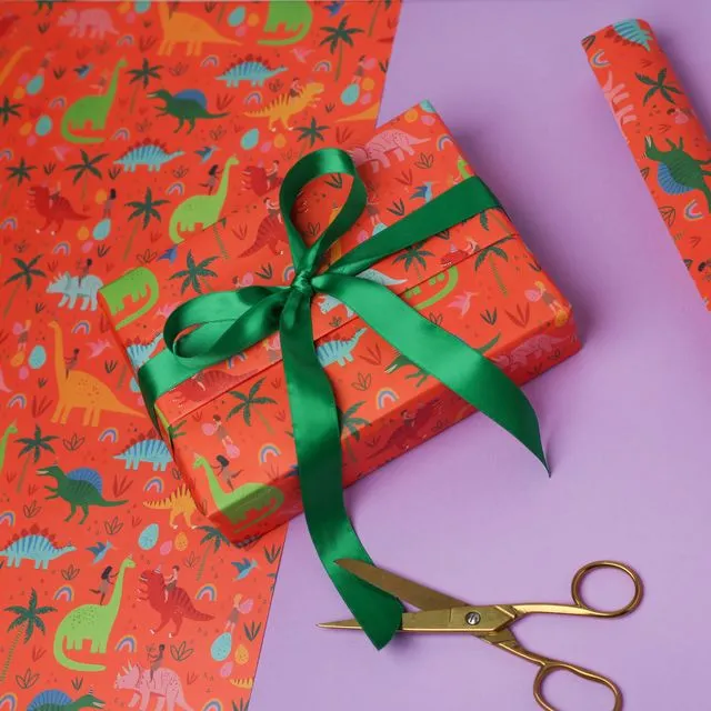 Dinosaur Wrapping Paper | Kids Wrap | Children's Wrap