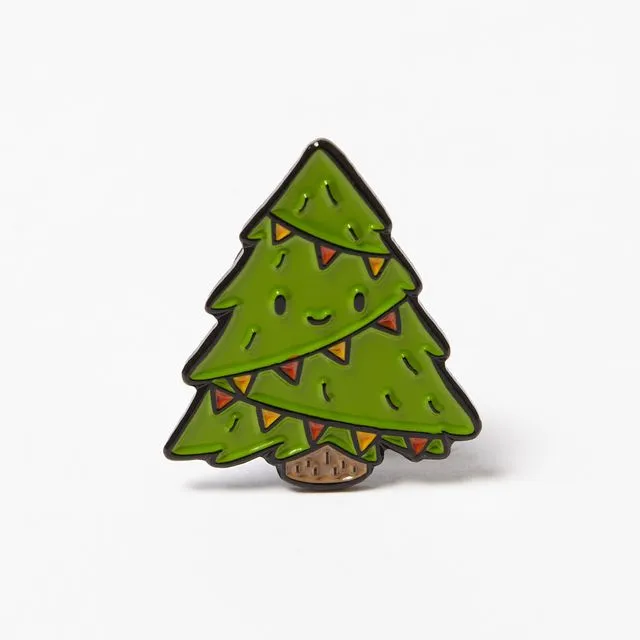 Enamel Pin Badge - Festive Tree