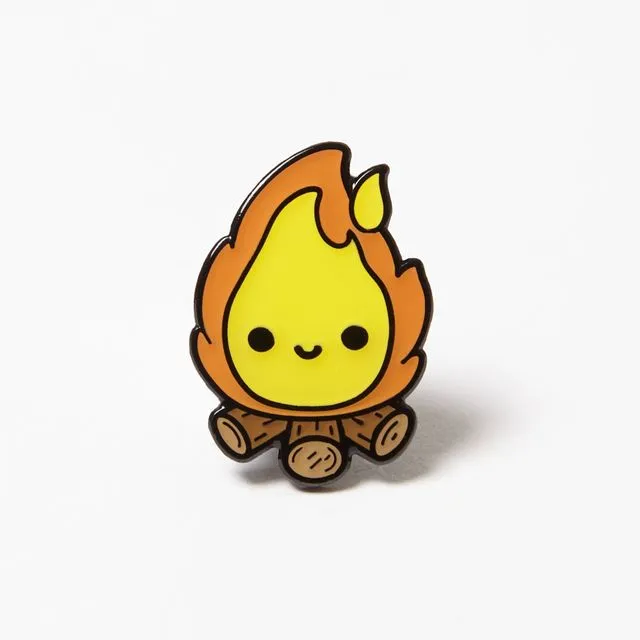 Enamel Pin Badge - Campfire