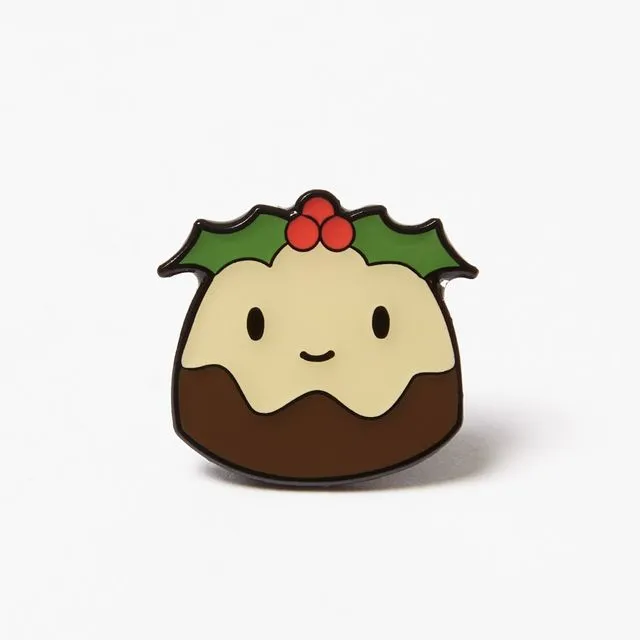 Enamel Pin Badge - Christmas Pudding