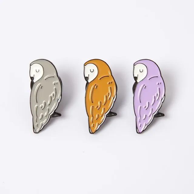Enamel Pin Badge - Calm Owl