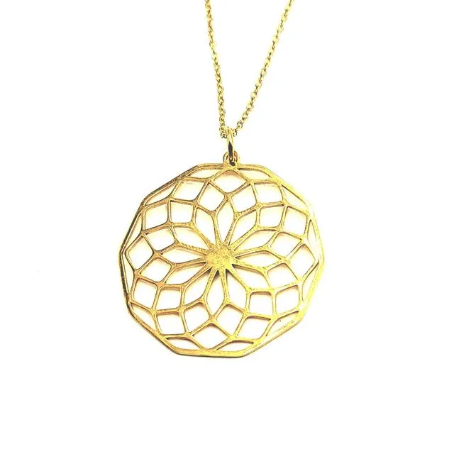 Geometric Fashion Gold Plated Stainless Steel Necklace