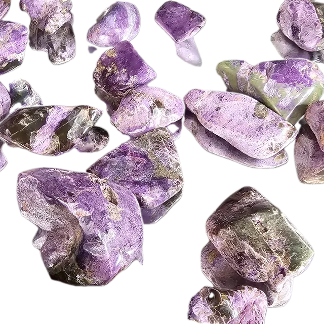 Stitchtite- Atlantisite Crystal Tumblestones