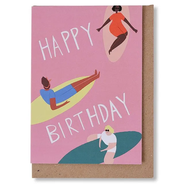 Chilled Surf Greetings Card